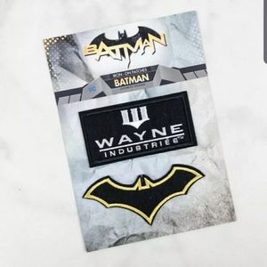 DC Comics Set of 2 Batman Emblem Patches Iron On